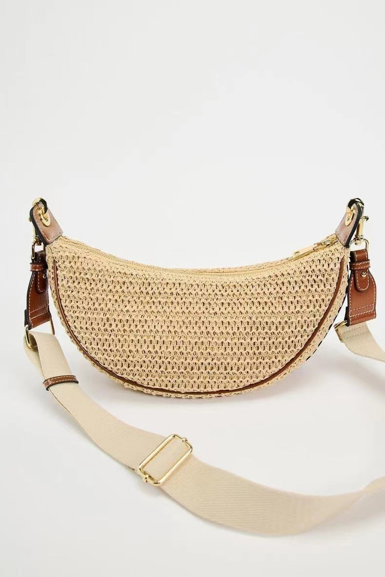 Shoulder Bag Casual Crossbody Bag Woven Bag Underarm Dumpling Bag