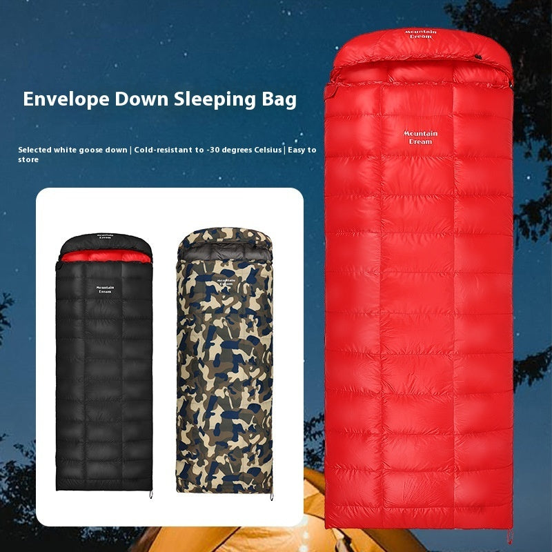 Down Sleeping Bag Hydrophobic 400 - 1200 Goose Down Sleeping Bag Camping Hunting - Goose Down Sleeping Bag Winter Down Sleeping Bag Very Warm For Camping And Hiking 400g-600g-800g-1000g- 1200g - FREE UK USA Deliveries 🚚