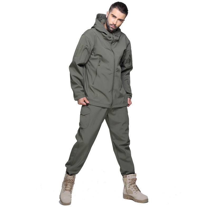 Men’s / women’s Tactical waterproof winter warm fleece lined Combat jacket & pant set - Quick battle outdoor Army jacket suit set - premium quality