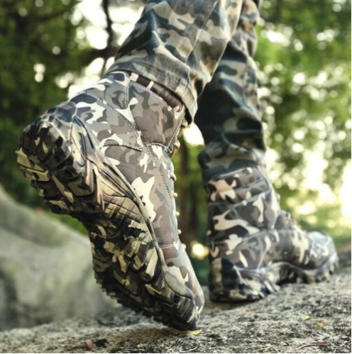 WATERPROOF COMBAT ARMY SPEC OPS BOOTS MENS BOYS MTP MULTICAM CAMO BIKER FOOTWEAR - ANTI SKID - Non slip - Anti shock sturdy shoes - Waterproof Light Special Forces Combat Boots