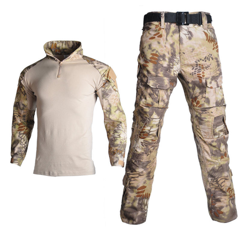 Airsoft Tactical Combat Gen3 G3 Camouflage Shirt Pant Special Force BDU Uniform - Black python pattern camouflage frog suit tactical suit combat Track & Field - Free Uk delivery: link in bio