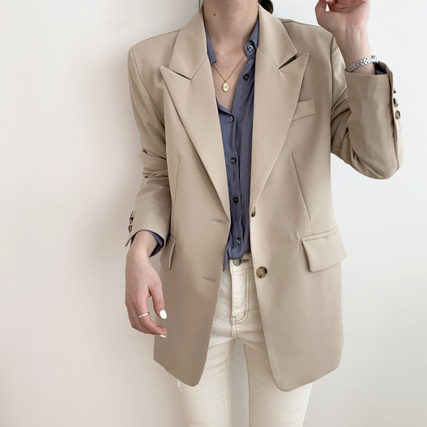 Short French Classic Formal Business workwear Suit Jacket with Belt - Christmas special - Petite Jacket - S / M - smart workwear