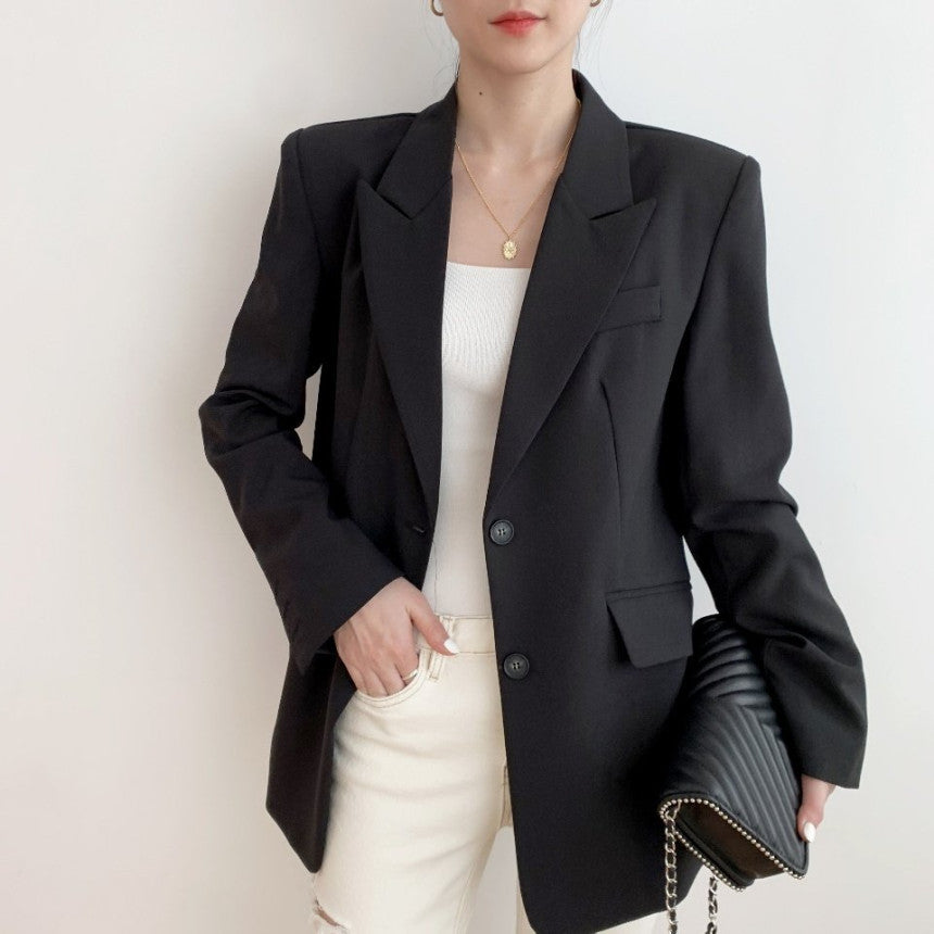 Short French Classic Formal Business workwear Suit Jacket with Belt - Christmas special - Petite Jacket - S / M - smart workwear