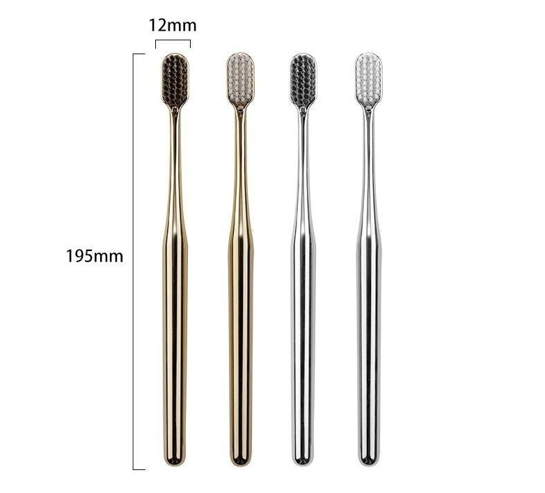 Household Gold-plated Ultra-fine Soft-bristle Toothbrush