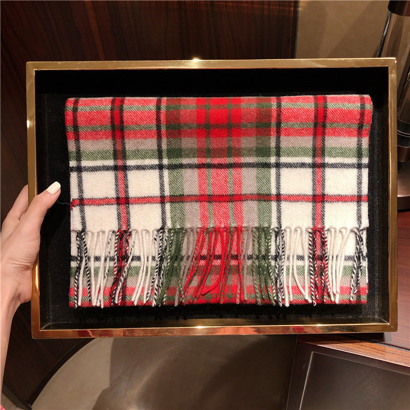 Edinburgh Scotland Edinburgh Plaid Scarf Winter New Wool Cashmere Warm