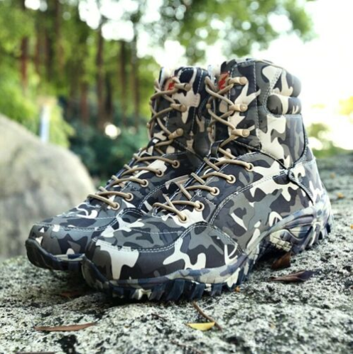 WATERPROOF COMBAT ARMY SPEC OPS BOOTS MENS BOYS MTP MULTICAM CAMO BIKER FOOTWEAR - ANTI SKID - Non slip - Anti shock sturdy shoes - Waterproof Light Special Forces Combat Boots