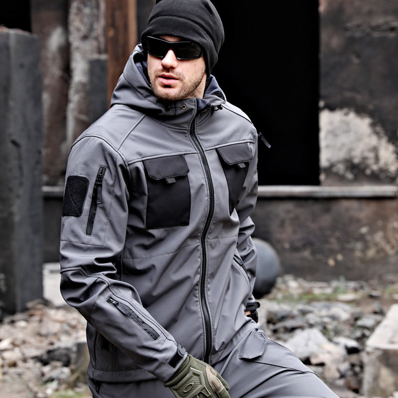 2024 Improved Version of Trending Mens Combat Waterproof Warm Hooded Jacket Outdoor Tactical Coat With PANT Set UK - PLUS SIZE AVAILABLE - CHRISTMAS SPECIAL