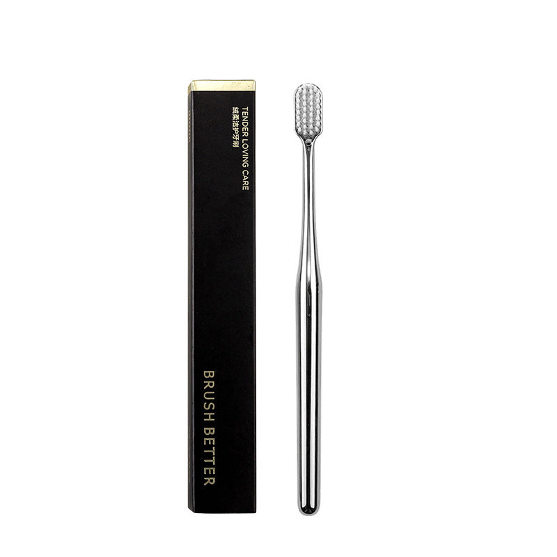 Household Gold-plated Ultra-fine Soft-bristle Toothbrush