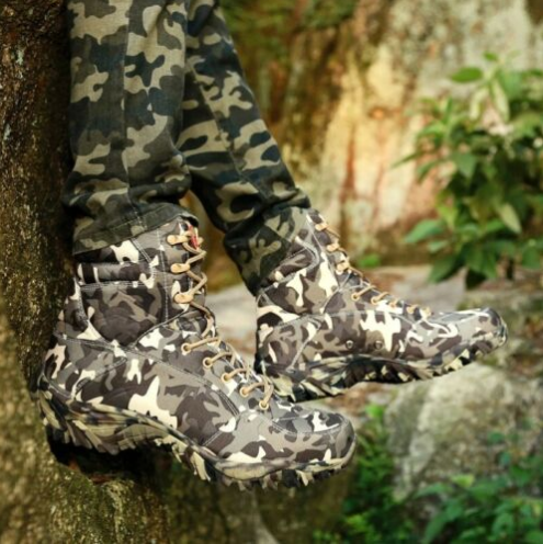 WATERPROOF COMBAT ARMY SPEC OPS BOOTS MENS BOYS MTP MULTICAM CAMO BIKER FOOTWEAR - ANTI SKID - Non slip - Anti shock sturdy shoes - Waterproof Light Special Forces Combat Boots