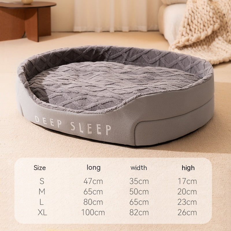 Trending Now ⭐️⭐️⭐️⭐️⭐️ Pets Comfy VELVET Bed / Nest with Cushion - Warm Thick Quality Sponge bed - Dog bed - Cat Bed - Nest Small Removable And Washable - Deep sleep Quality pets bedding set -Bed with mattress - Pets supplies - S/M/L/XL - Pets Food -Free