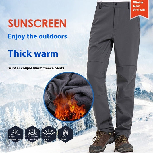 Autumn And Winter Tactical Pants Men And Women Outdoor Thickened Couple