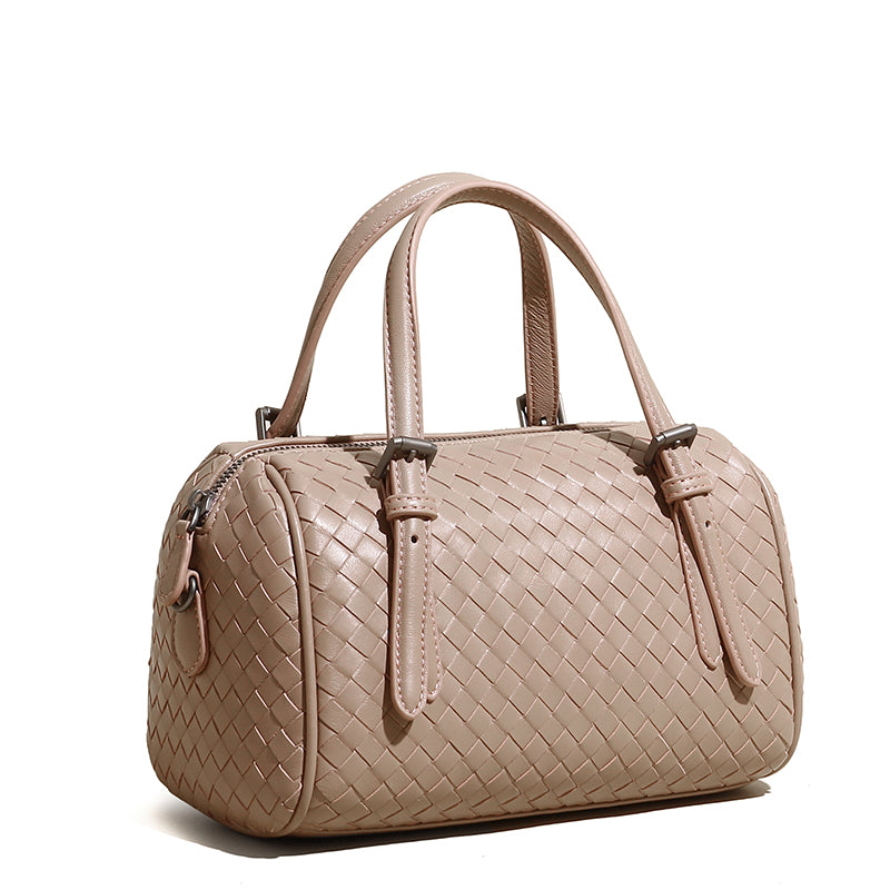 Women's Sheepskin Woven Bag Handbag