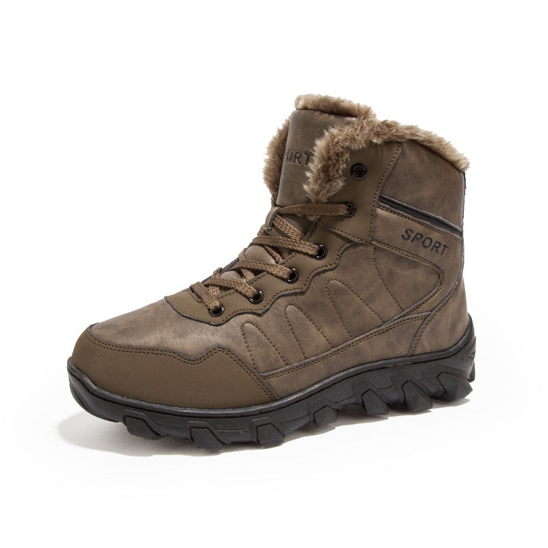 Men's Non-slip Thickening Thermal Travel Snow Boots