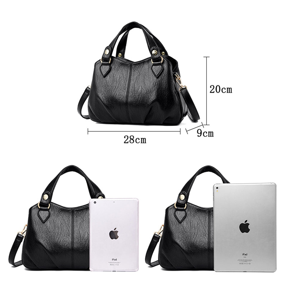 Multifunctional Handbag Sheepskin Stitching One-shoulder Messenger Bag