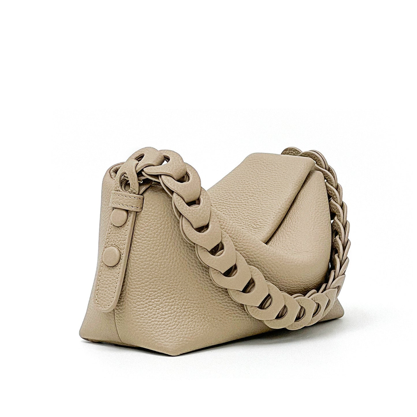 Female Niche Woven First Layer Cowhide Leather Single-shoulder Bag