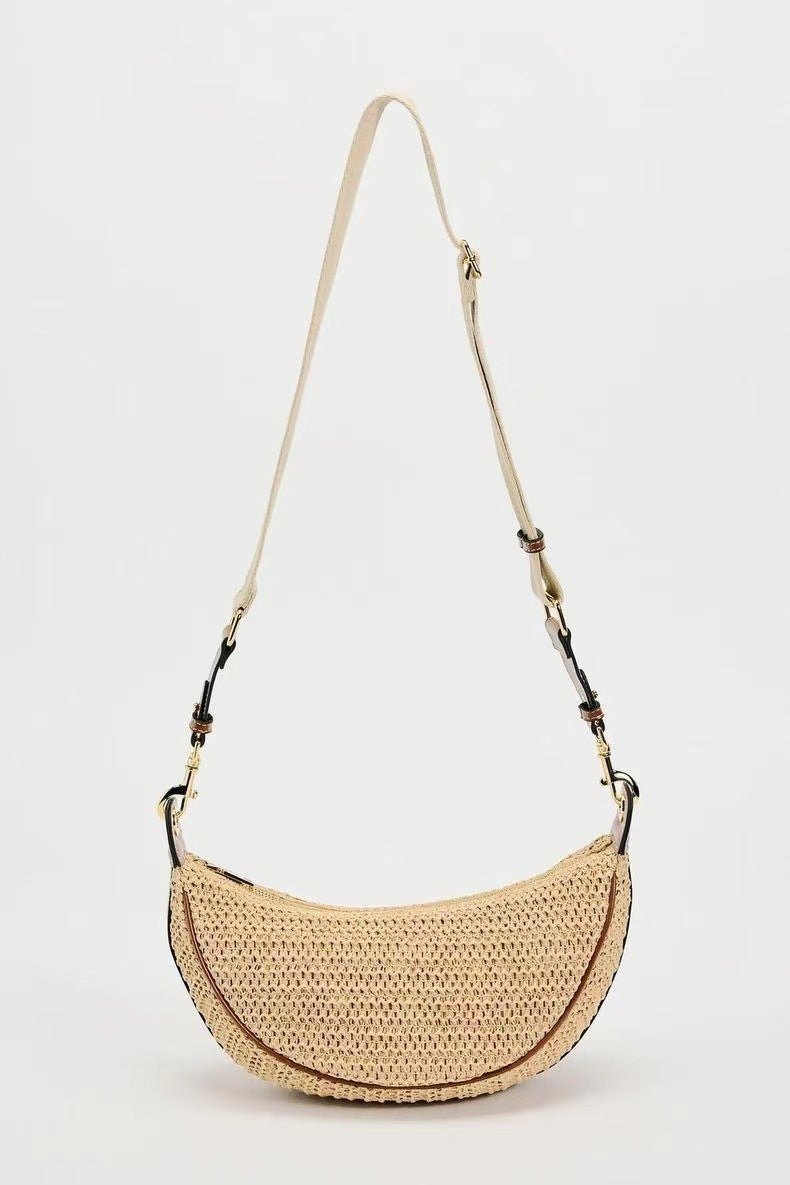 Shoulder Bag Casual Crossbody Bag Woven Bag Underarm Dumpling Bag