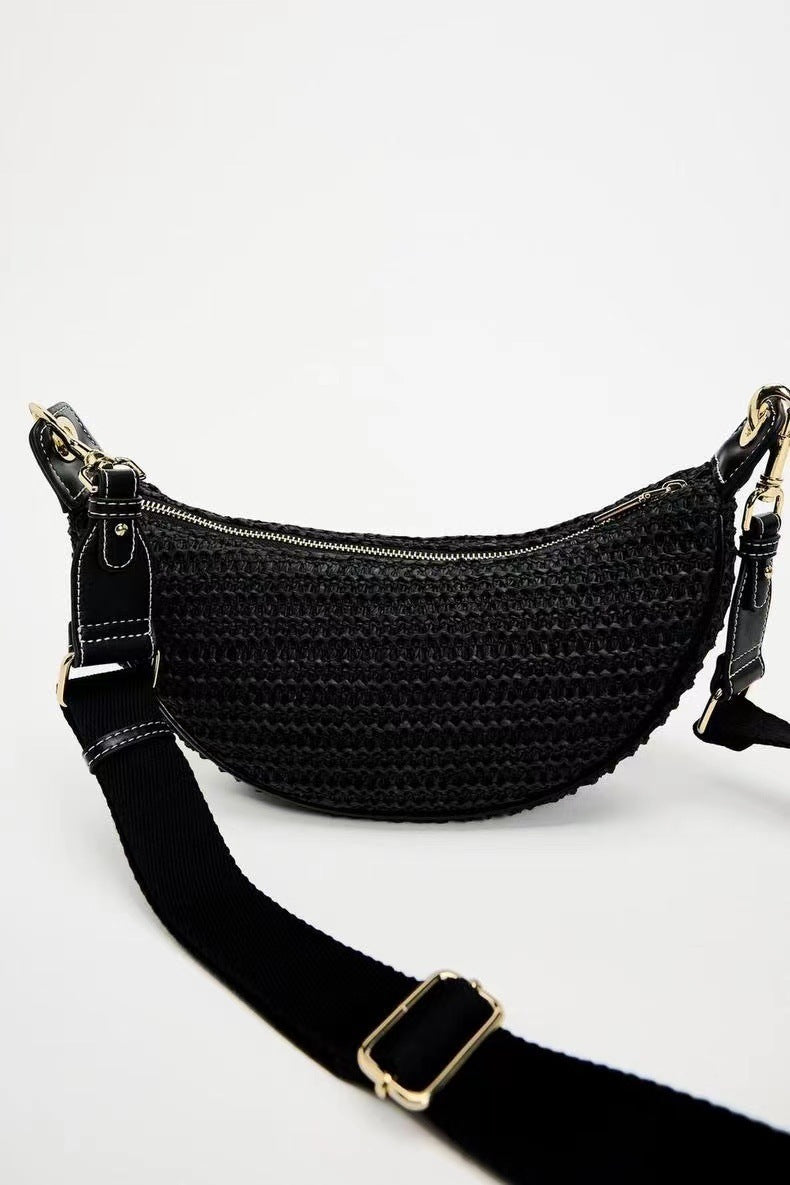 Shoulder Bag Casual Crossbody Bag Woven Bag Underarm Dumpling Bag