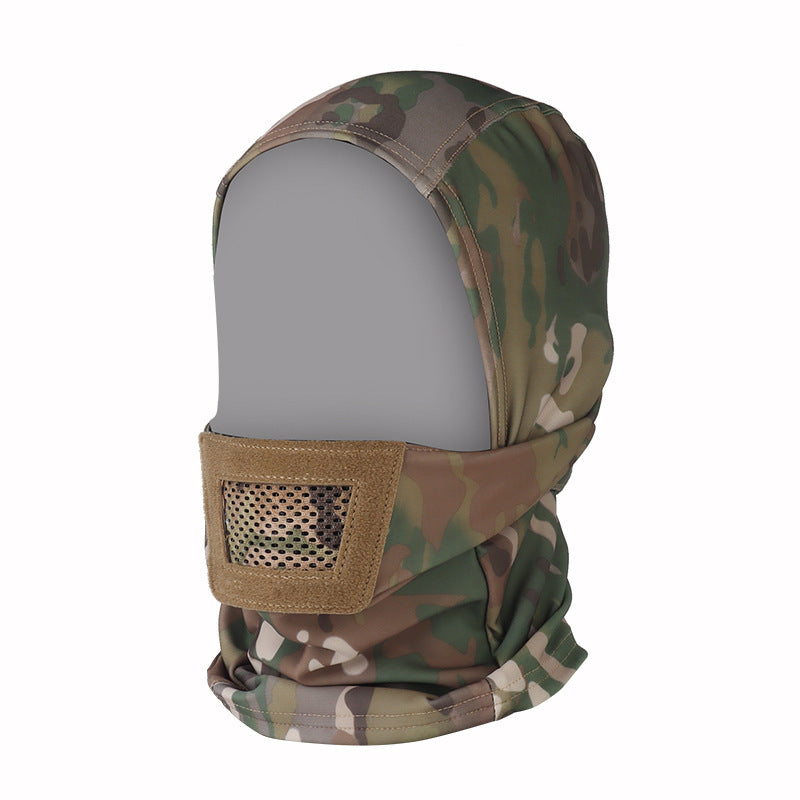 WoSporT Knight Camouflage Headgear breathable mouth gear