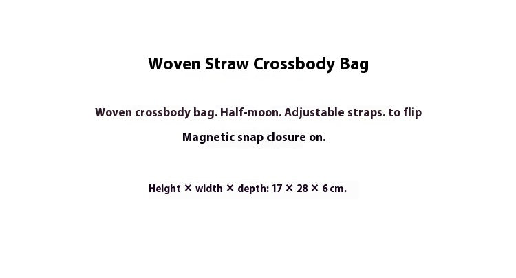 Shoulder Bag Casual Crossbody Bag Woven Bag Underarm Dumpling Bag