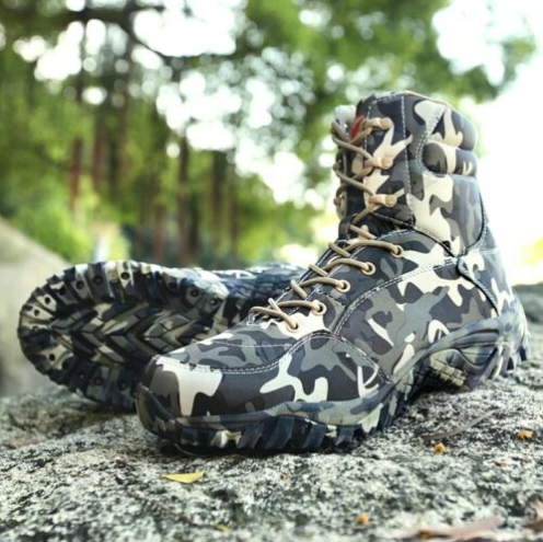 WATERPROOF COMBAT ARMY SPEC OPS BOOTS MENS BOYS MTP MULTICAM CAMO BIKER FOOTWEAR - ANTI SKID - Non slip - Anti shock sturdy shoes - Waterproof Light Special Forces Combat Boots