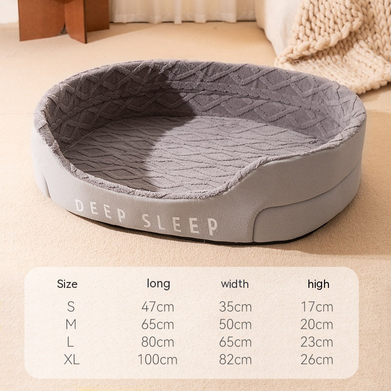 Trending Now ⭐️⭐️⭐️⭐️⭐️ Pets Comfy VELVET Bed / Nest with Cushion - Warm Thick Quality Sponge bed - Dog bed - Cat Bed - Nest Small Removable And Washable - Deep sleep Quality pets bedding set -Bed with mattress - Pets supplies - S/M/L/XL - Pets Food -Free