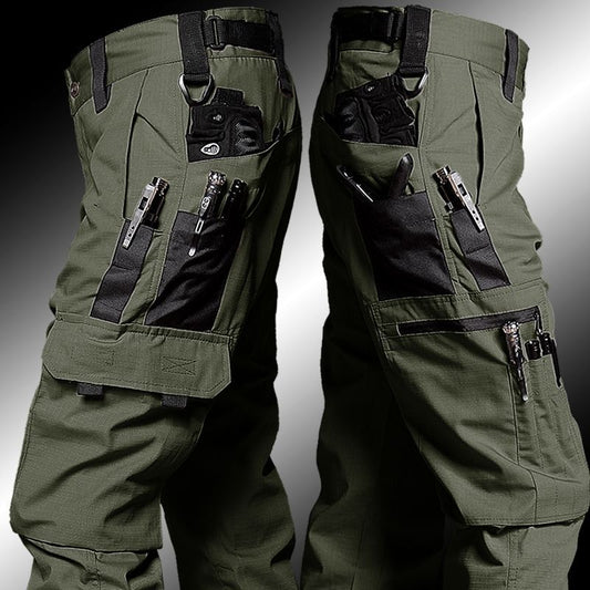 Men's Combat Outdoor Waterproof Tactical Trousers Pant With Multiple Pockets UK - PLUS SIZE