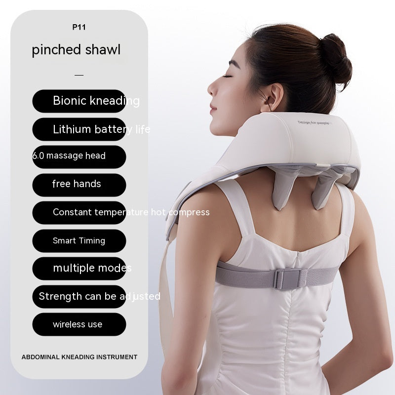 R U Stressed ? - Not anymore 😊 Hands Free Oblique Muscles Shoulder & Neck pain massager at home - Electric Automated Digital Massager - Clip Kneading ⚡️- Best Masaager with different settings options - Therapy