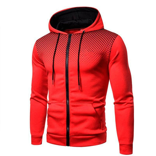 Sweater Men's Sports Fitness Zip-up Shirt - Mens Sports Zip Up Hoodie Slim Fit Fleece Hooded Track Gym Casual Top Sweatshirt uk - best gift for him - Free UK delivery