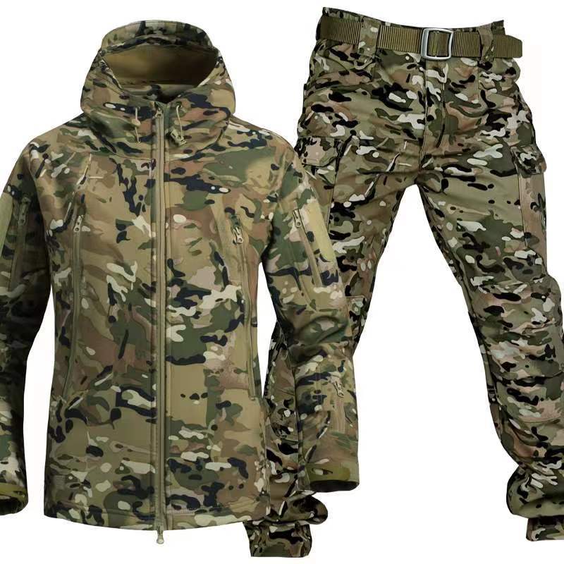 Men’s Tactical combat waterproof Activewear Jacket coat & Pant set - Full Tracksuit - Best for skiing , hiking , hunting , sports , water sports , training Fishing, snowboard, diving etc etc Free UK Delivery