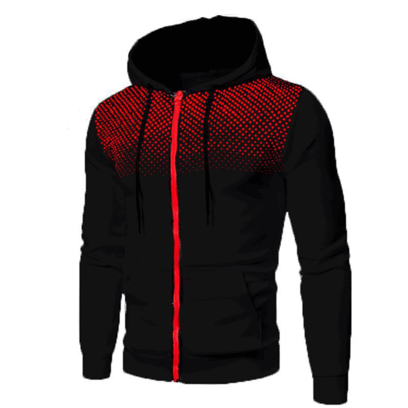 Sweater Men's Sports Fitness Zip-up Shirt - Mens Sports Zip Up Hoodie Slim Fit Fleece Hooded Track Gym Casual Top Sweatshirt uk - best gift for him - Free UK delivery