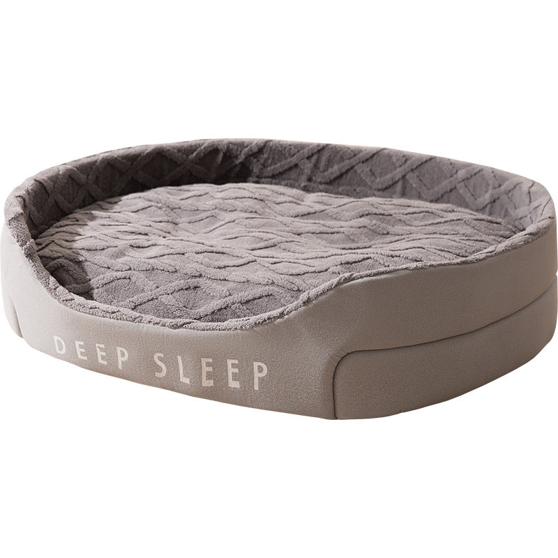 Trending Now ⭐️⭐️⭐️⭐️⭐️ Pets Comfy VELVET Bed / Nest with Cushion - Warm Thick Quality Sponge bed - Dog bed - Cat Bed - Nest Small Removable And Washable - Deep sleep Quality pets bedding set -Bed with mattress - Pets supplies - S/M/L/XL - Pets Food -Free