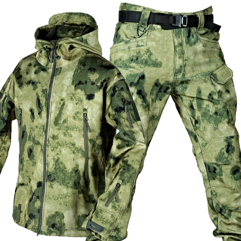 Men’s Tactical combat waterproof Activewear Jacket coat & Pant set - Full Tracksuit - Best for skiing , hiking , hunting , sports , water sports , training Fishing, snowboard, diving etc etc Free UK Delivery