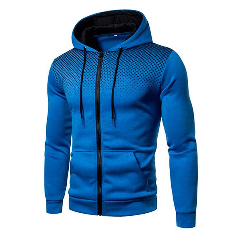 Sweater Men's Sports Fitness Zip-up Shirt - Mens Sports Zip Up Hoodie Slim Fit Fleece Hooded Track Gym Casual Top Sweatshirt uk - best gift for him - Free UK delivery