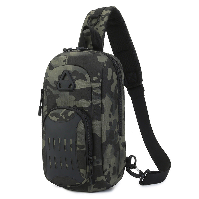 Multi-functional Tactical Chest Bag Men's Shoulder Crossbody bag - bottle pockets outdoor travel bag