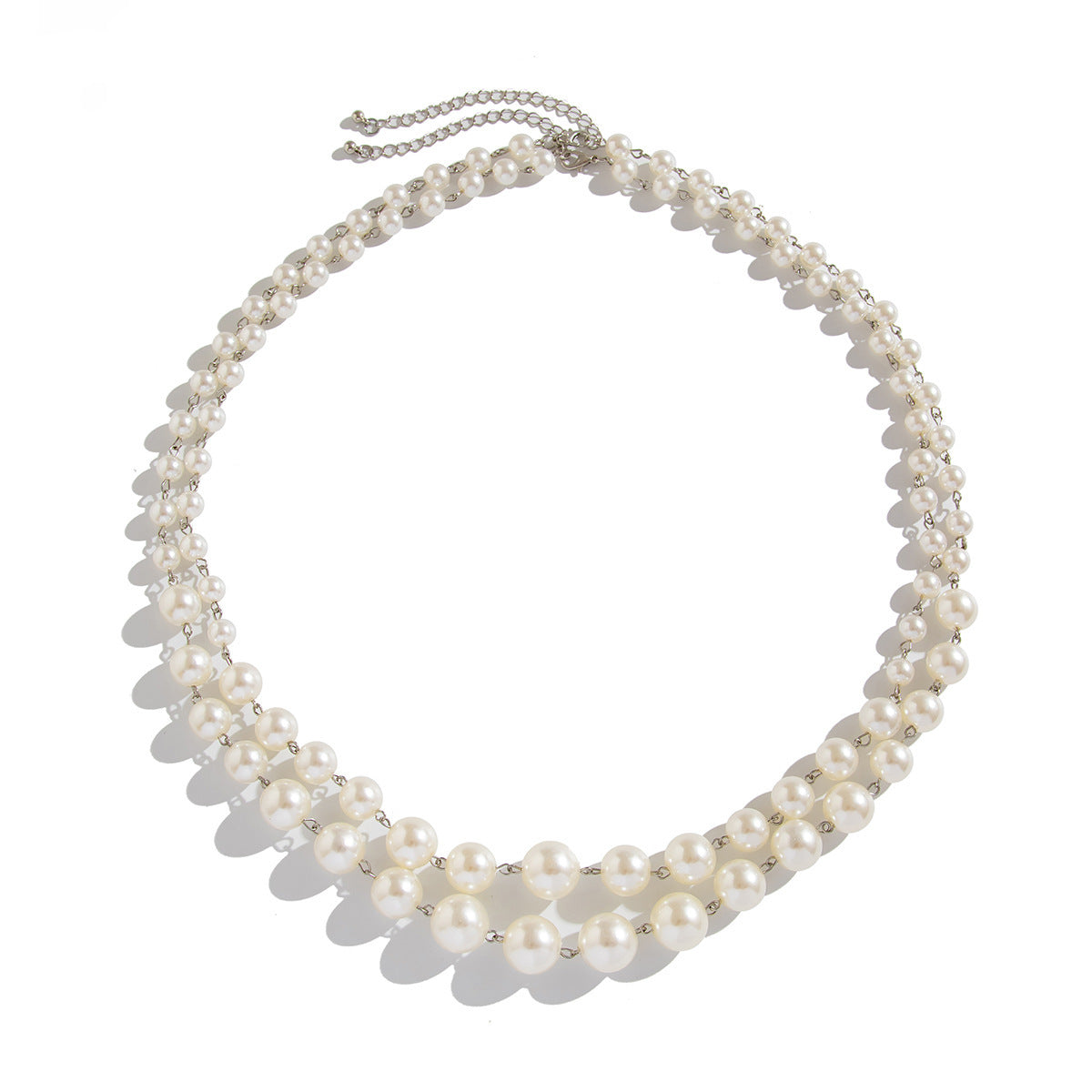 Fashion Sense  Pearl Twin Clavicle Chain Tassel