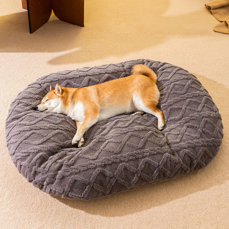 Trending Now ⭐️⭐️⭐️⭐️⭐️ Pets Comfy VELVET Bed / Nest with Cushion - Warm Thick Quality Sponge bed - Dog bed - Cat Bed - Nest Small Removable And Washable - Deep sleep Quality pets bedding set -Bed with mattress - Pets supplies - S/M/L/XL - Pets Food -Free