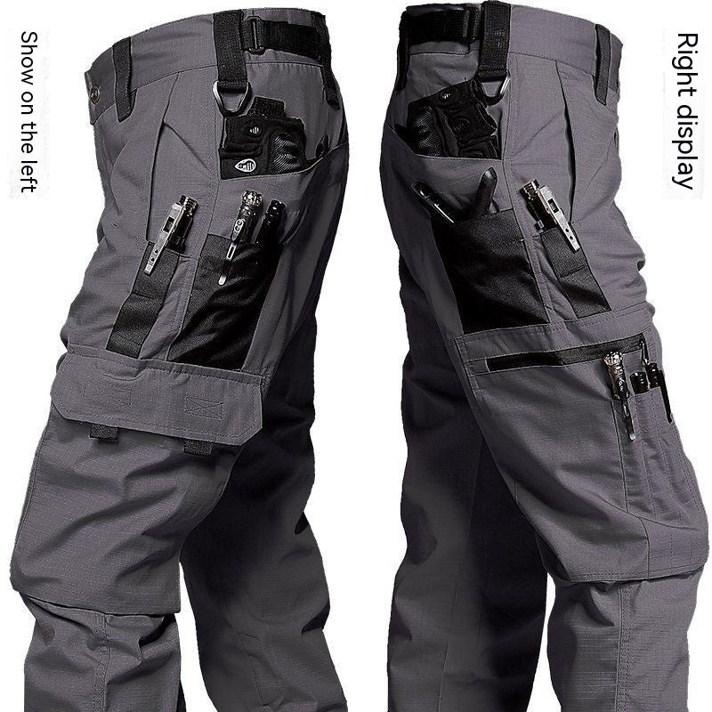 Men's Combat Outdoor Waterproof Tactical Trousers Pant With Multiple Pockets UK - PLUS SIZE