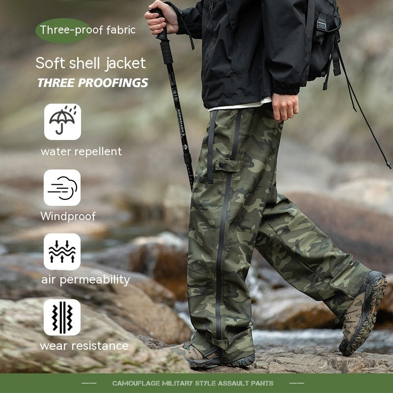 Camouflage Cargo Pants Men's Outdoor Mountaineering Tactical Pants