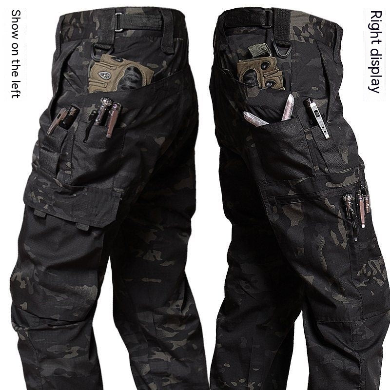 Men's Combat Outdoor Waterproof Tactical Trousers Pant With Multiple Pockets UK - PLUS SIZE