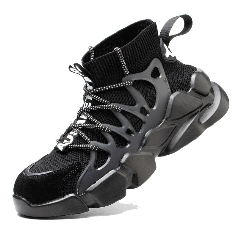 High Top Labor Protection Shoes Piercing Steel Head Protection