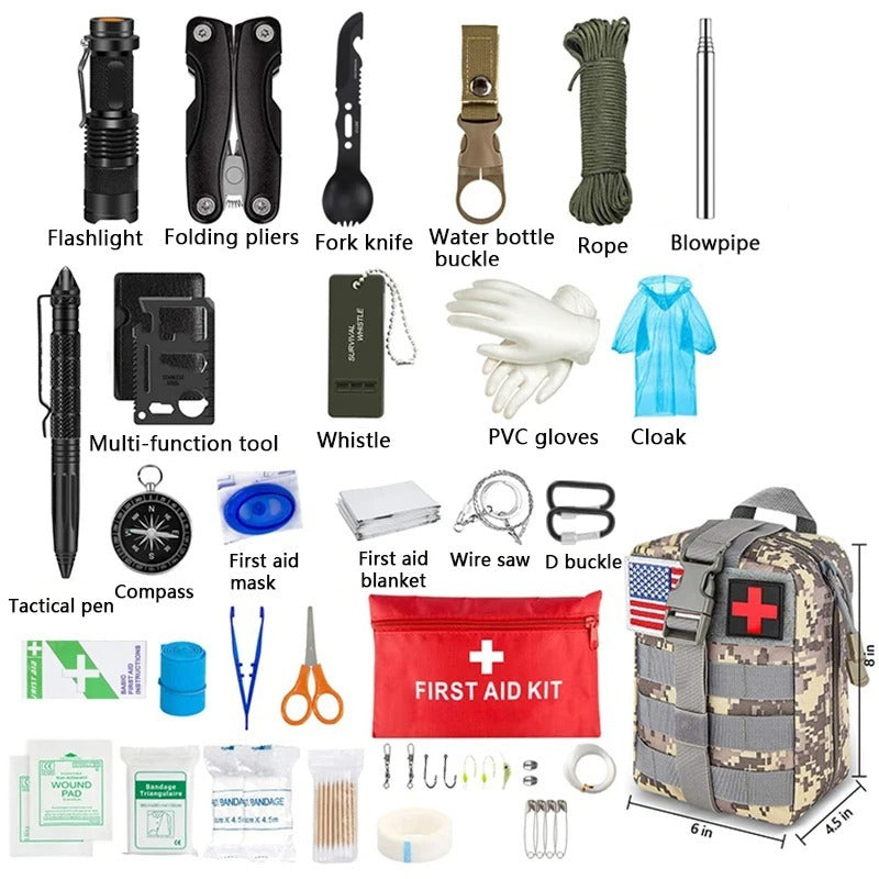 Outdoor Camping Multi-function Tool Outdoor Survival Equipment Suit