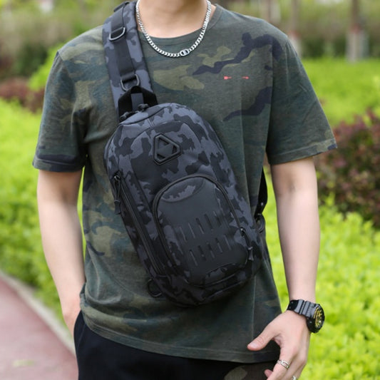 Multi-functional Tactical Chest Bag Men's Shoulder Crossbody bag - bottle pockets outdoor travel bag