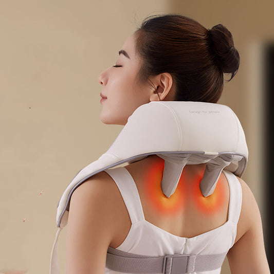 R U Stressed ? - Not anymore 😊 Hands Free Oblique Muscles Shoulder & Neck pain massager at home - Electric Automated Digital Massager - Clip Kneading ⚡️- Best Masaager with different settings options - Therapy